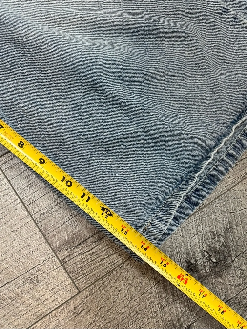 Refuge High Waisted Wide Leg Denim Jorts Faded Black Skater Baggy Shorts S/P Y2K